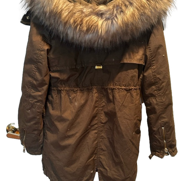 Zara Women military green 2  in 1 Jacket C-section - Picture 5 of 12